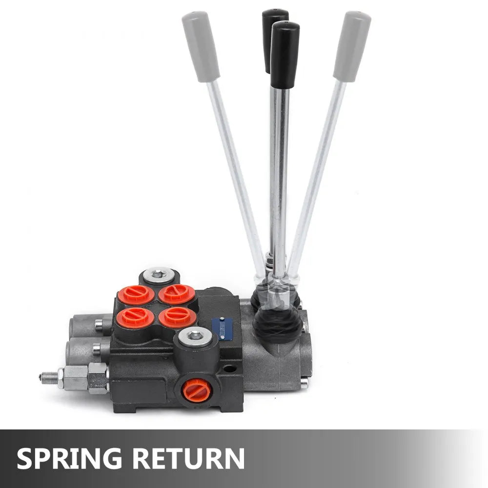 VEVOR Hydraulic Valve 2 Spool Hydraulic Directional Control Valve 11gpm Hydraulic Control Valve Double Acting for Tractors Loaders Tanks