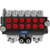 Tuspuzz Hydraulic Directional Control Valve, 6 Spool Hydraulic Spool Valve, 11 GPM Hydraulic Loader Valve, 4500 PSI Directional Control Valve, Hydraulic Valves and Controls for Tractors Loaders Tanks