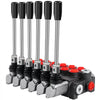 VEVOR Hydraulic Directional Control Valve, 6 Spool Hydraulic Spool Valve, 11 GPM Hydraulic Loader Valve, 3600 PSI Directional Control Valve, Hydraulic Valves And Controls For Tractors Loaders Tanks