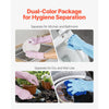 VEVOR Reusable Dishwashing Gloves, 2 Pairs Colorful Reusable Household Kitchen Cleaning Gloves for Washing Dishes and Cleaning Tasks, Flexible Long-lasting and Non-Slip, Medium, Pink + Purple