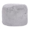 VEVOR Bean Bag Bed Chair, Convertible Chair from BeanBag to Lounge or Mattress, Gaint Bean Bag Chair Bed with Washable Cover for Adults, Fluffy Plush, Foam Filling and Side Pocket, Grey(Queen Size)