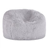 VEVOR Bean Bag Bed Chair, Convertible Chair from BeanBag to Lounge or Mattress, Gaint Bean Bag Chair Bed with Washable Cover for Adults, Fluffy Plush, Foam Filling and Side Pocket, Grey(Queen Size)
