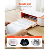 VEVOR Heat Transfer Vinyl, 12 in x 25 ft, Glossy White HTV Iron on Vinyl Roll, Easy to Cut and Weed, Strong Adhesion, Compatible with Cutting Machines, for Various Materials, T-shirts, Pillows, Hats