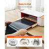 VEVOR Heat Transfer Vinyl, 12 in x 50 ft, Glossy Black HTV Iron on Vinyl Roll, Easy to Cut and Weed, Strong Adhesion, Compatible with Cutting Machines, for Various Materials, T-shirts, Pillows, Hats