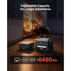VEVOR Portable Power Station, 2400W 2160Wh Power Station Solar Generator with 10 Output Ports & Adjustable Input Power, Expandable LiFePO4 Battery Backup for Home Camping RV (Solar Panel NOT Included)