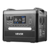 VEVOR Portable Power Station, 2400W 2160Wh Power Station Solar Generator with 10 Output Ports & Adjustable Input Power, Expandable LiFePO4 Battery Backup for Home Camping RV (Solar Panel NOT Included)