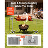 VEVOR Rotisserie Grill, AC120V 8 Level Height Electric Rotisserie Grill Kit, BBQ Grills Rotisseries Kit with 88 lbs Load Capacity, 38W Motor, Stainless Steel Automatic Grilling Kits for Parties