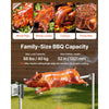 VEVOR Rotisserie Grill, AC120V 8 Level Height Electric Rotisserie Grill Kit, BBQ Grills Rotisseries Kit with 88 lbs Load Capacity, 38W Motor, Stainless Steel Automatic Grilling Kits for Parties