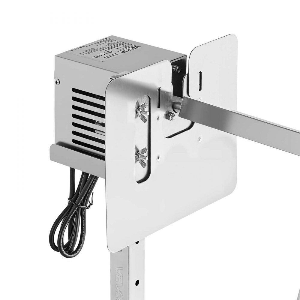 VEVOR Rotisserie Grill, AC120V 8 Level Height Electric Rotisserie Grill Kit, BBQ Grills Rotisseries Kit with 88 lbs Load Capacity, 38W Motor, Stainless Steel Automatic Grilling Kits for Parties