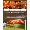 VEVOR Rotisserie Grill, AC120V 8 Level Height Electric Rotisserie Grill Kit, BBQ Grills Rotisseries Kit with 132 lbs Load Capacity, 38W Motor, Stainless Steel Automatic Grilling Kits for Parties