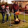 VEVOR Rotisserie Grill AC120V 8 Level Height Electric Rotisserie Grill Kit, BBQ Grills Rotisseries Kit with 88 lbs Load Capacity, 38W Motor, Stainless Steel Automatic Grilling Kits for Parties