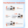 VEVOR Faucet Filter Replacement, 2-Pack Water-Filter Cartridge, 6-Layer High-Efficiency Filtration, 3-Month Value and 211 Gallon Long Lifespan / Filter, Compatible with Model 8627 Filtration System