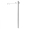 VEVOR Real Estate Sign Post, 6 ft Tall, PVC Realtor Yard Sign Holder with 36 in Arm Holds up to 24 in, Easy to Install, Wind-Resistant, for Open House and Home, Yard, Road, Outdoor, White (No Signs)