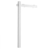 VEVOR Real Estate Sign Post, 2-Pack, 6 ft Tall, PVC Realtor Yard Sign Holder with 36 in Arm Holds up to 24 in, Easy to Install, Wind-Resistant, for Open House and Home, Yard, Road, White (No Signs)