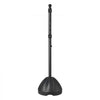 VEVOR Portable Sign Post 2-Pack 5 ft Sign Stands with Hard Plastic Base, for No Parking Street Signs, Handicap Parking Sign, Movable Sign Stand with Wheels, Hardwares, Heavy-Duty Q235 Steel, Black