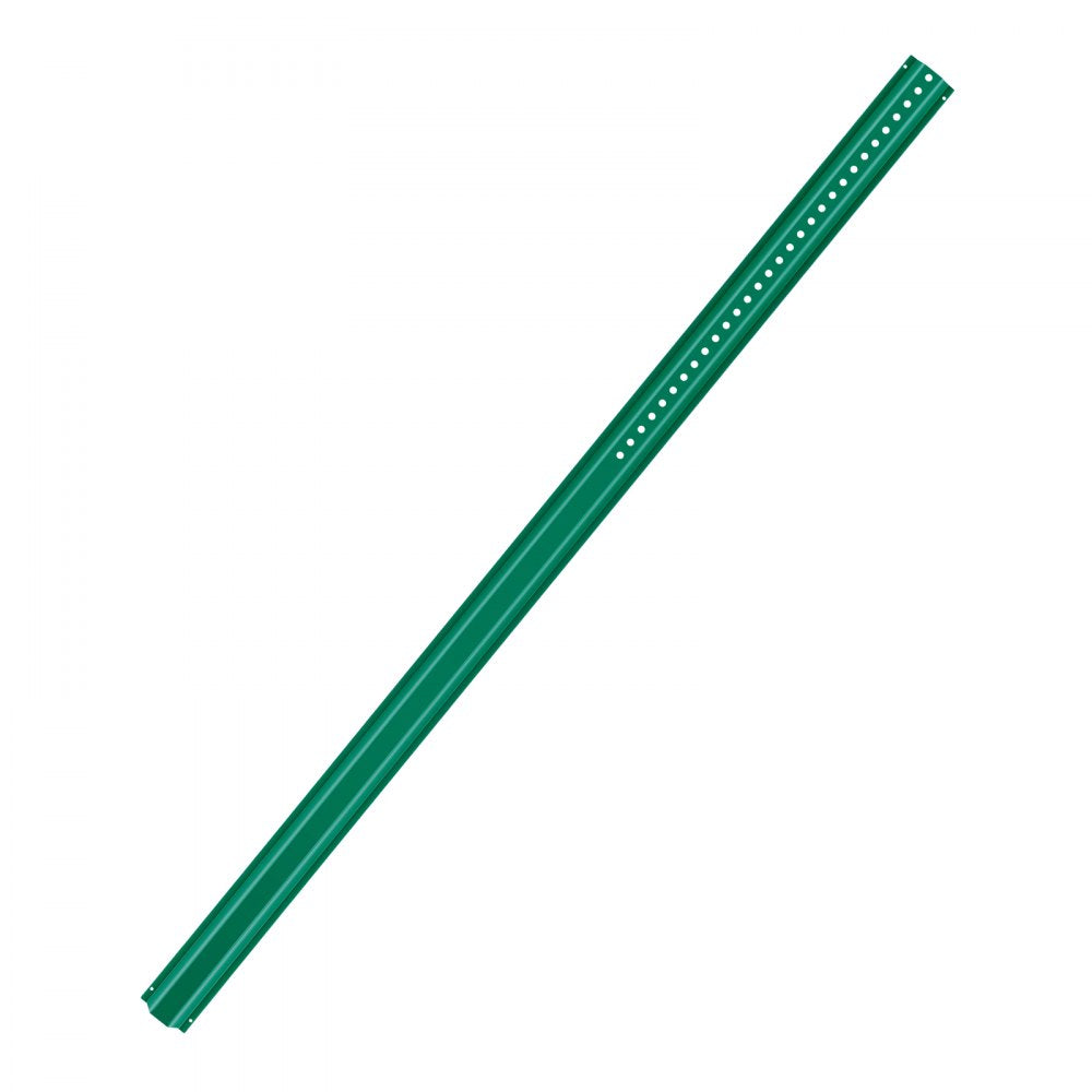 VEVOR 6FT U-Channel Sign Post, 4Pack Green Heavy Duty Steel Fixed Fence Post, Steel Fence U-Channel Sign for Garden, Courtyard, Farm or Traffic Intersection