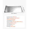 VEVOR Double Reflective Insulation Roll, Perforated Woven Fabric Radiant Barrier, 0.15mm 48 in x 250 ft, Double-Sided Aluminum Foil Heat Reflective Shield, Thermal Insulation Roll for Window RV Roof