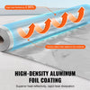 VEVOR Double Reflective Insulation Roll, Woven Fabric Radiant Barrier, 6.5 Mil 48 in x 250 ft, Aluminum Foil PE Woven Cloth Heat Reflective Shield, Thermal Insulation Roll for Window RV Roof
