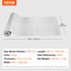 VEVOR Double Reflective Insulation Roll, Foam Core Radiant Barrier, 3.2 mm 48 in x 25 ft, Double-Sided Aluminum Foil EPE Foam Heat Reflective Shield, Thermal Insulation Roll for Window RV Roof