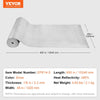 VEVOR Double Reflective Insulation Roll, Foam Core Radiant Barrier, 3.2 mm 48 in x 50 ft, Double-Sided Aluminum Foil EPE Foam Heat Reflective Shield, Thermal Insulation Roll for Window RV Roof