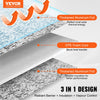 VEVOR Double Reflective Insulation Roll, Foam Core Radiant Barrier, 3.2 mm 24 in x 25 ft, Double-Sided Aluminum Foil EPE Foam Heat Reflective Shield, Thermal Insulation Roll for Window RV Roof