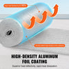 VEVOR Double Reflective Insulation Roll, Foam Core Radiant Barrier, 3.2 mm 24 in x 25 ft, Double-Sided Aluminum Foil EPE Foam Heat Reflective Shield, Thermal Insulation Roll for Window RV Roof