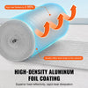 VEVOR Double Reflective Insulation Roll, Foam Core Radiant Barrier, 3.2 mm 23.8 in x 50 ft, Double-Sided Aluminum Foil EPE Foam Heat Reflective Shield, Thermal Insulation Roll for Window RV Roof
