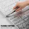 VEVOR Double Reflective Insulation Roll, Foam Core Radiant Barrier, 3.2 mm 23.8 in x 50 ft, Double-Sided Aluminum Foil EPE Foam Heat Reflective Shield, Thermal Insulation Roll for Window RV Roof