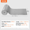 VEVOR Double Reflective Insulation Roll, Foam Core Radiant Barrier, 3.2 mm 23.8 in x 50 ft, Double-Sided Aluminum Foil EPE Foam Heat Reflective Shield, Thermal Insulation Roll for Window RV Roof