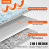 VEVOR Double Reflective Insulation Roll, Foam Core Radiant Barrier, 5.5mm 48 in x 50 ft, Double-Sided Aluminum Foil EPE Foam Heat Reflective Shield, Thermal Insulation Roll for Window RV Roof