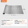 VEVOR Double Reflective Insulation Roll, Air Bubble Film Radiant Barrier, 3.2 mm 48 in x 10 ft, Double-Sided Aluminum Foil Bubble Heat Reflective Shield, Thermal Insulation Roll for Window RV Roof