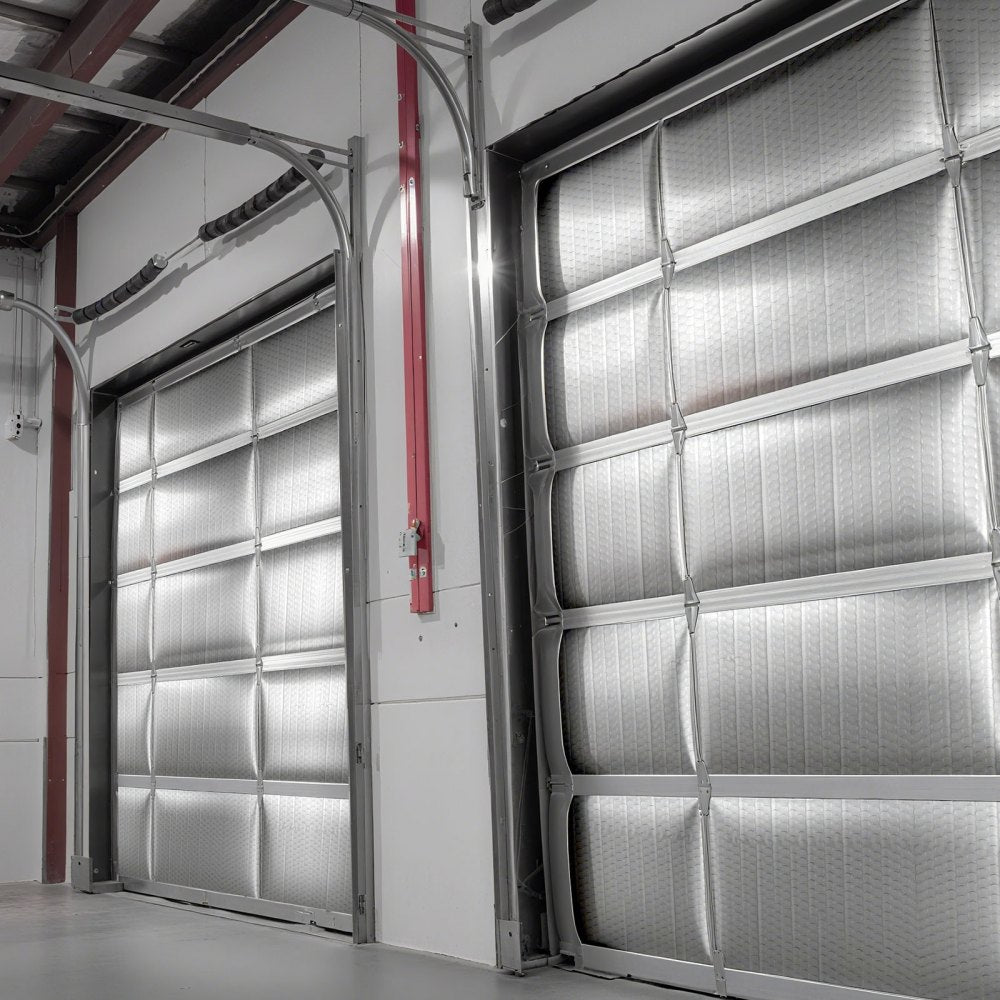 VEVOR Reflective Insulation Roll, Double-Layer Air Bubble Radiant Barrier, 6mm 48 in x 100 ft, Aluminum Foil White PE Film Heat Reflective Shield, Thermal Insulation Roll for Garage Door Window RV Roofs