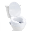 VEVOR Raised Toilet Seat, 4" Height Raised, 300 lbs Weight Capacity, Universal Toilet Seat Riser, Screw Rod Locking, with Toilet Seat, for Elderly, Handicap, Patient, Pregnant, Medical