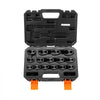VEVOR Crowfoot Wrench Set, 1/2" and 3/8" Drive 15-Piece Crows Foot Wrench Set with PP Storage Case,  Metric 8-24 mm, CRMO Steel and  Manganese Phosphate Finish, for Mechanical Maintenance or Repairs