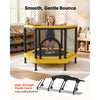 VEVOR Trampoline for Kids, Toddler Mini Trampoline, 132 lbs Capacity Indoor Outdoor Play Toys with Enclosure Net and Basketball Hoop, Easy to Assemble, Christmas Toys Birthday Gifts for Girls Boys