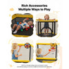 VEVOR Trampoline for Kids, Toddler Mini Trampoline, 132 lbs Capacity Indoor Outdoor Play Toys with Enclosure Net and Basketball Hoop, Easy to Assemble, Christmas Toys Birthday Gifts for Girls Boys