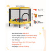 VEVOR Trampoline for Kids, Toddler Mini Trampoline, 132 lbs Capacity Indoor Outdoor Play Toys with Enclosure Net and Basketball Hoop, Easy to Assemble, Christmas Toys Birthday Gifts for Girls Boys