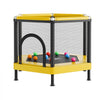 VEVOR Trampoline for Kids, Toddler Mini Trampoline, 132 lbs Capacity Indoor Outdoor Play Toys with Enclosure Net and Basketball Hoop, Easy to Assemble, Christmas Toys Birthday Gifts for Girls Boys