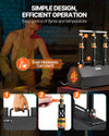 VEVOR Portable Propane Forge, 3 Burners, 2600℉ Tool and Knife Making Blacksmithing Farrier Forge, Large Capacity Hexagon, Cold-Rolled Steel Gas Forging Tools and Equipment, Use for Metal Forging