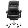VEVOR Executive Office Chair with Footrest, 300lb Capacity Office Chair with Lumbar Pillow, Height Adjustable Ergonomic Chair, PU Leather Reclining Home Office Desk Chairs, Black