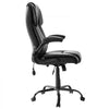 VEVOR Executive Office Chair with Lumbar Support, 300lb Capacity Office Chair with Flip-up Armrests & Lumbar Pillow, Height Adjustable Ergonomic Chair, PU Leather Reclining Home Office Desk Chairs