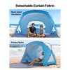 VEVOR Beach Tent Sun Shelter for 6 Person, UPF 50+ Protection, Portable Sun Shade Canopy with Carrying Bag & Sand Pockets, Lightweight and Easy Setup Beach Umbrella for Family Camping Outdoor Picnic