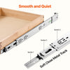 VEVOR Pull Out Cabinet Organizer, 17"W x 21"D Cabinet Drawer, Soft Close Slide out Shelf, Heavy-Duty Sliding Wood Drawer, Bottom and Side Assembly Base Cabinet Organization for Kitchen Pantry Bathroom