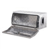 VEVOR Heavy Duty Aluminum Truck Bed Tool Box, Stripes Plated Tool Box with Side Handle and T-Lock Keys, Storage Toolbox Chest Organizer for Trailer, Pickup, Truck Bed, RV, 30"x13"x13", Silver