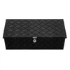 VEVOR Heavy Duty Aluminum Truck Bed Tool Box, Stripes Plated Tool Box with Side Handle and Lock Keys, Storage Toolbox Chest Organizer for Trailer, Pickup, Truck Bed, RV, 30"x13"x9.6", Black