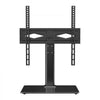 VEVOR TV Stand Mount, Swivel Universal TV Stand for 32 to 55 inch TVs, Height Adjustable Portable Floor TV Stand with Tempered Glass Base for Bedroom, Living Room