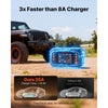 VEVOR Smart Battery Charger, 25A, 6V 12V 24V Ternary Lithium LiFePO4 Lead-Acid (Gel/AGM) Battery Charger, with 3.4-Inch LCD Display, Trickle Charging Maintainer Desulfator, for Car, Boat, Motorcycle