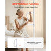 VEVOR Floor-to-Ceiling Transfer Pole, Tension Mounted Bathroom Grab Bar with Anti-Slip Curve Handle, 300 Lbs Capacity Security Pole for Elderly, Ideal Senior Safety Pole for 7-10 Ft Ceilings, White