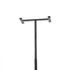 VEVOR Floor-to-Ceiling Transfer Pole, Tension Mounted Bathroom Grab Bar with Anti-Slip Curve Handle, 300 Lbs Capacity Security Pole for Elderly, Ideal Senior Safety Pole for 7-10 Ft Ceilings, Black