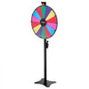 VEVOR 24 in Spinning Prize Wheel, 14 Slots Spinning Wheel with Stand, Adjustable Height Win Fortune Roulette with a Dry Erase and 2 Markers, 6 Colors, Easy Assembly, for Party Pub Trade Show Carnival